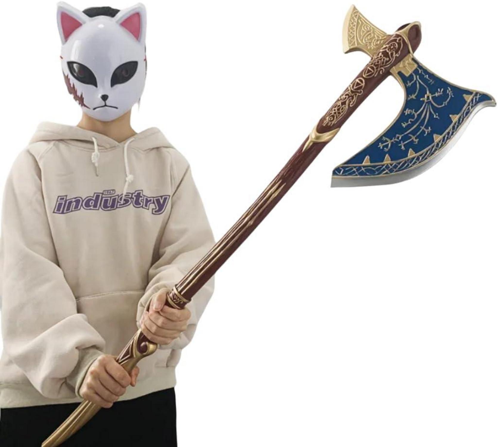 LARP God-War Axt Requisite 94cm Schaumstoff Vikings God-Kriegsaxt