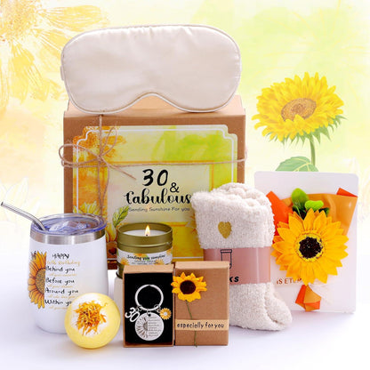 30. Geburtstag Sonnenblume Geschenkkorb Mädchen