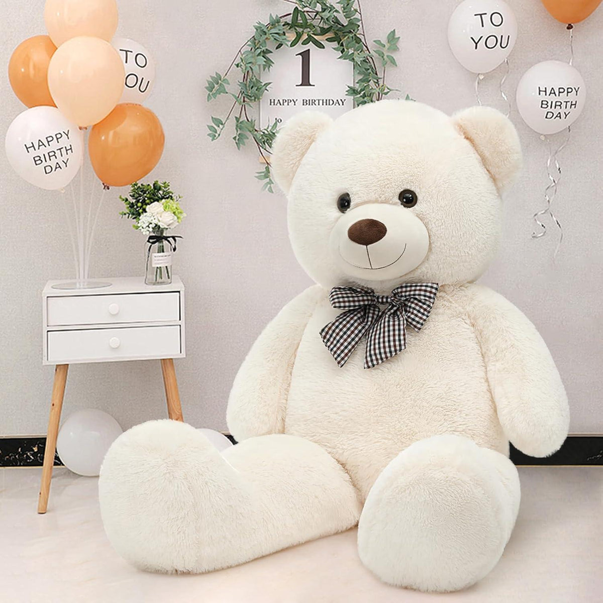Riesen Teddybär 140cm - XXL Kuscheltier für Valentinstag & Weihnachten