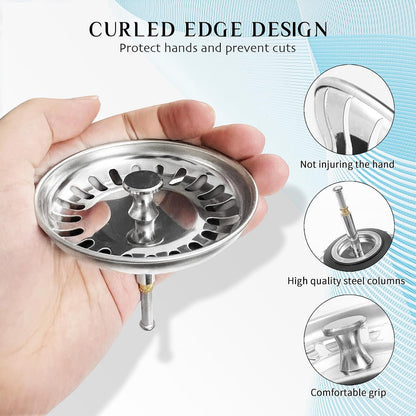 Höhenverstellbares Spülbecken Sieb aus Edelstahl 304