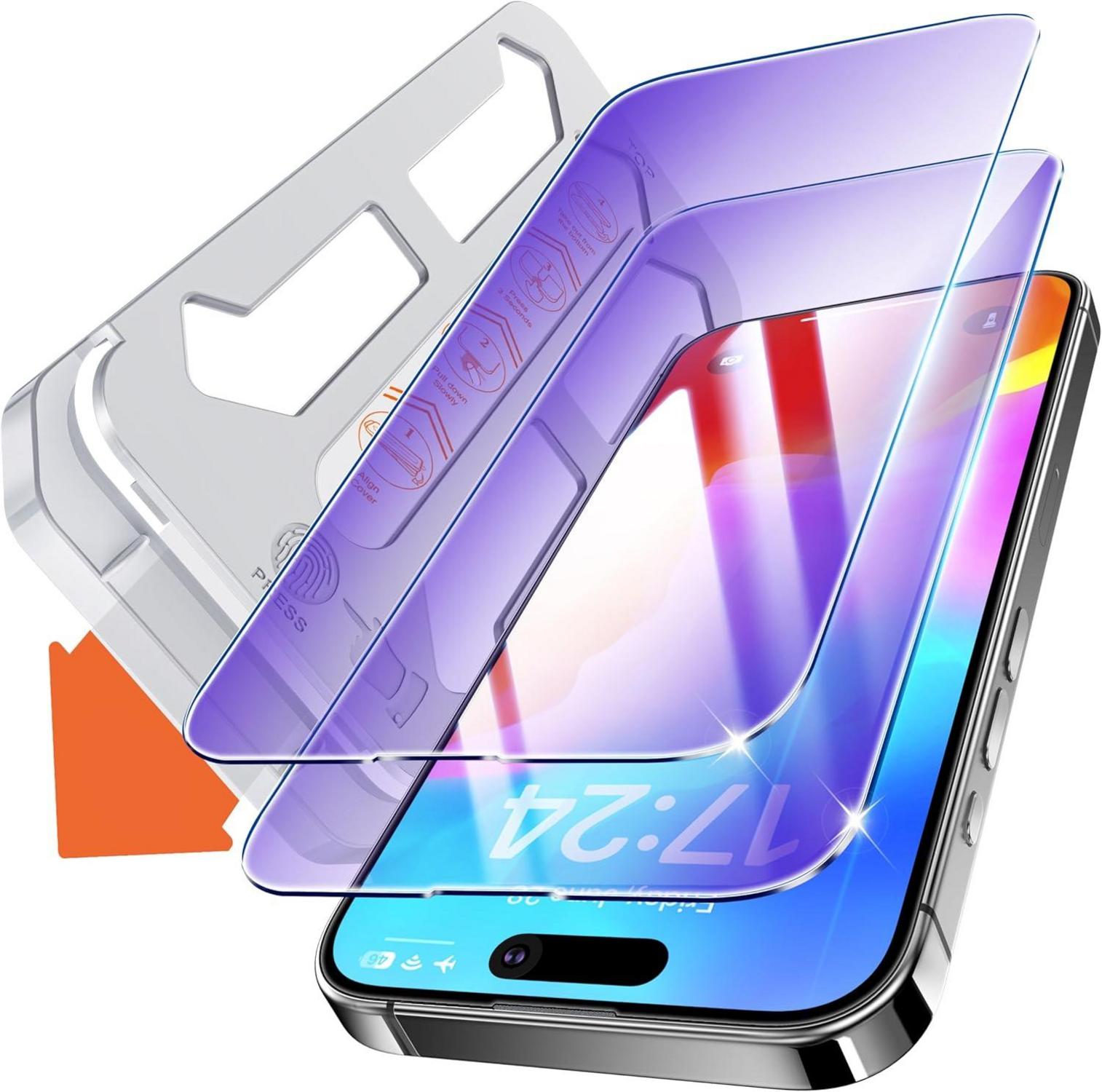Panzerfolie Anti-Blaulicht iPhone 14 Pro Max Schutzfolie