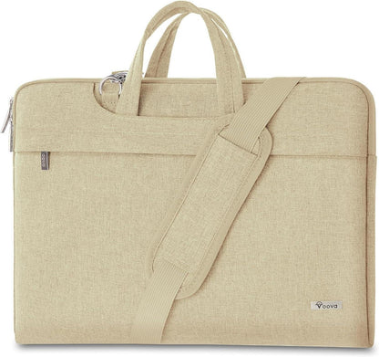 Voova Laptoptasche 17 17,3 Zoll Notebook Schultertasche Schwarz