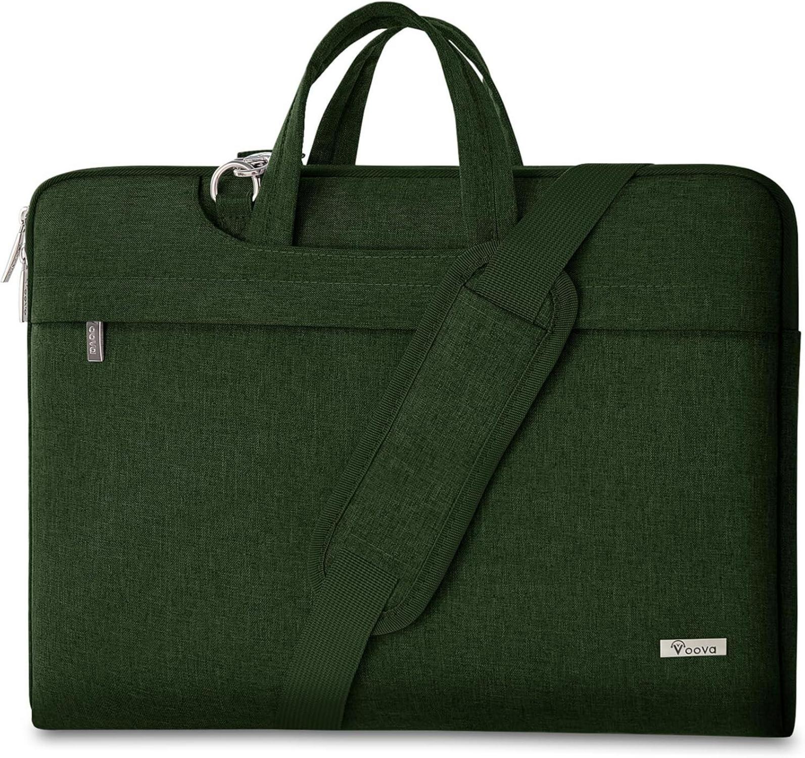 Voova Laptoptasche 15-16 Zoll Grün Wasserabweisend Oxford-Stoff