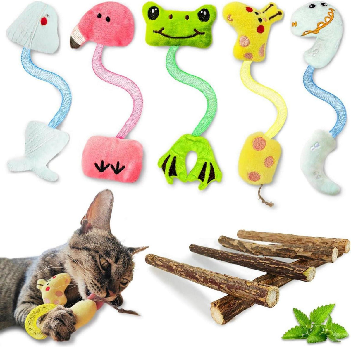 Katzenspielzeug Katzenminze Spielzeug Matatabi Stick für Katzenspielen