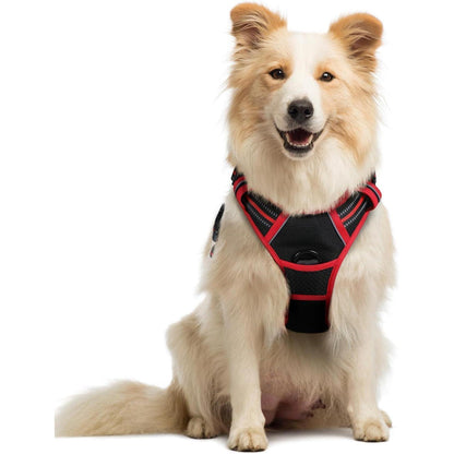 Hundegeschirr Anti-Zug mit Griff, verstellbar, atmungsaktiv, M