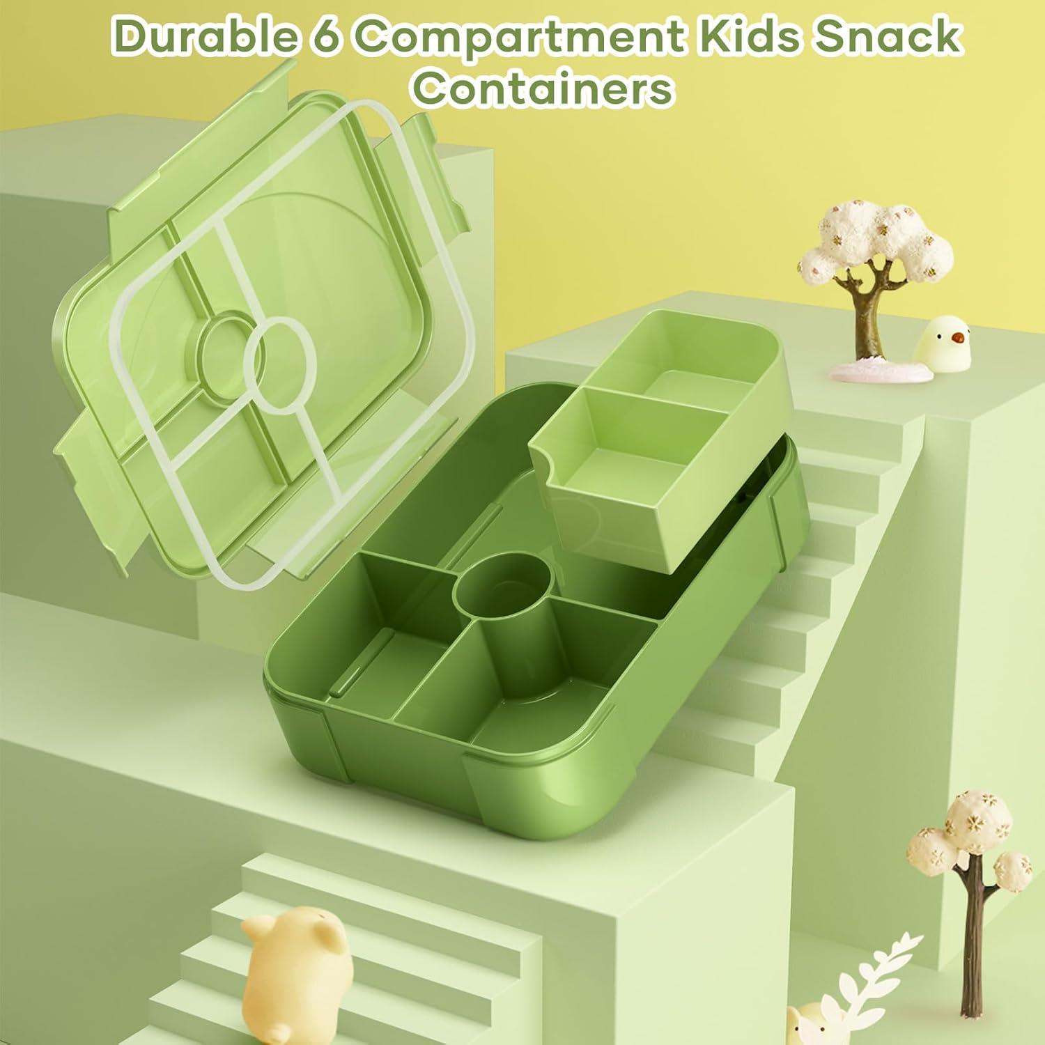 Brotdose Kinder mit Fächern Auslaufsicher Lunchbox 1150ml