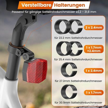 Tavaler Airtag Fahrrad Versteck Reflektoren StVZO zugelassen