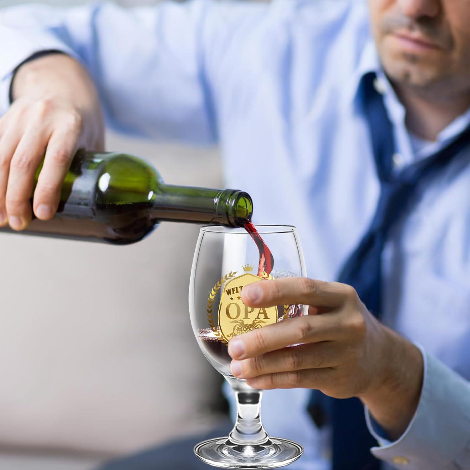 Geschenk für Opa - Personalisiertes Bierglas mit Gravur und Geschenkbox