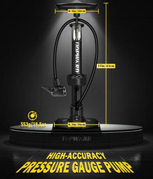 Topward Fahrradpumpe alle Ventile Luftpumpe französisches