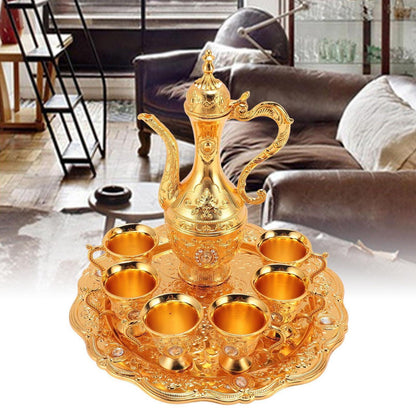 Türkischer Teeservice mit Teekanne & Tablett – Vintage Set