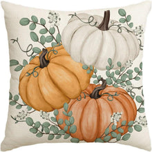 Orange Kürbisse Herbst Deko Kissenbezug 40x40 cm