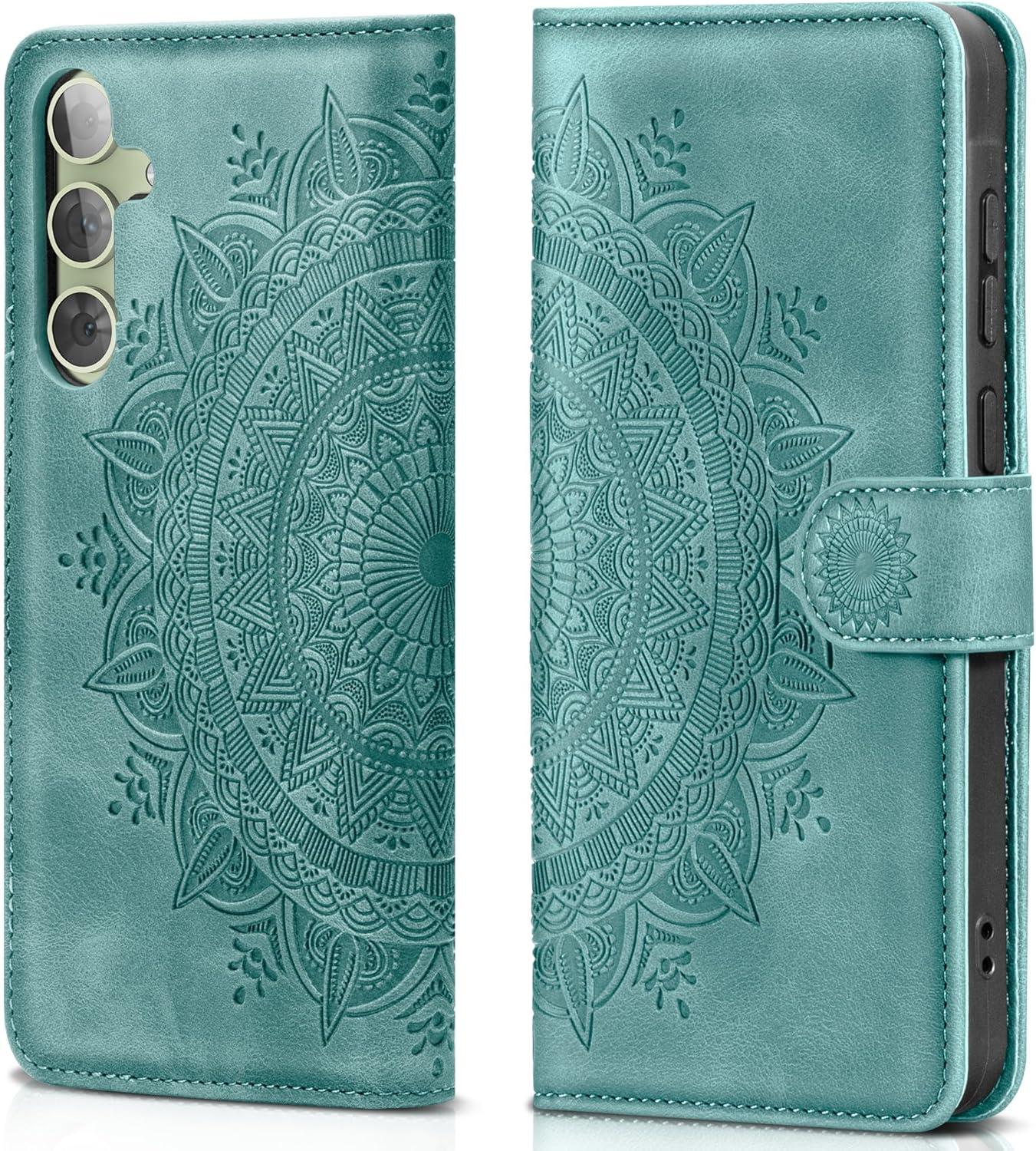 Samsung Galaxy A54 5G Hülle - Flip Wallet Case mit Standfunktion und Kartenfach, Grün
