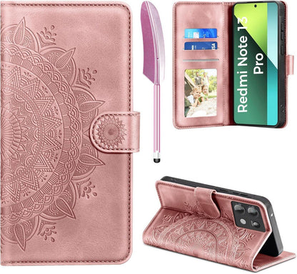 Handyhülle Xiaomi Redmi Note 13 Pro 5G Wallet Flip PU Leder Tasche