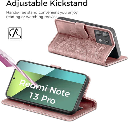 Handyhülle Xiaomi Redmi Note 13 Pro 5G Wallet Flip PU Leder Tasche