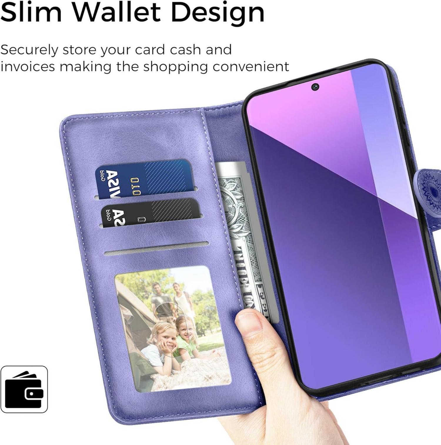 Handyhülle für Xiaomi Redmi Note 13 Pro Plus 5G PU Leder