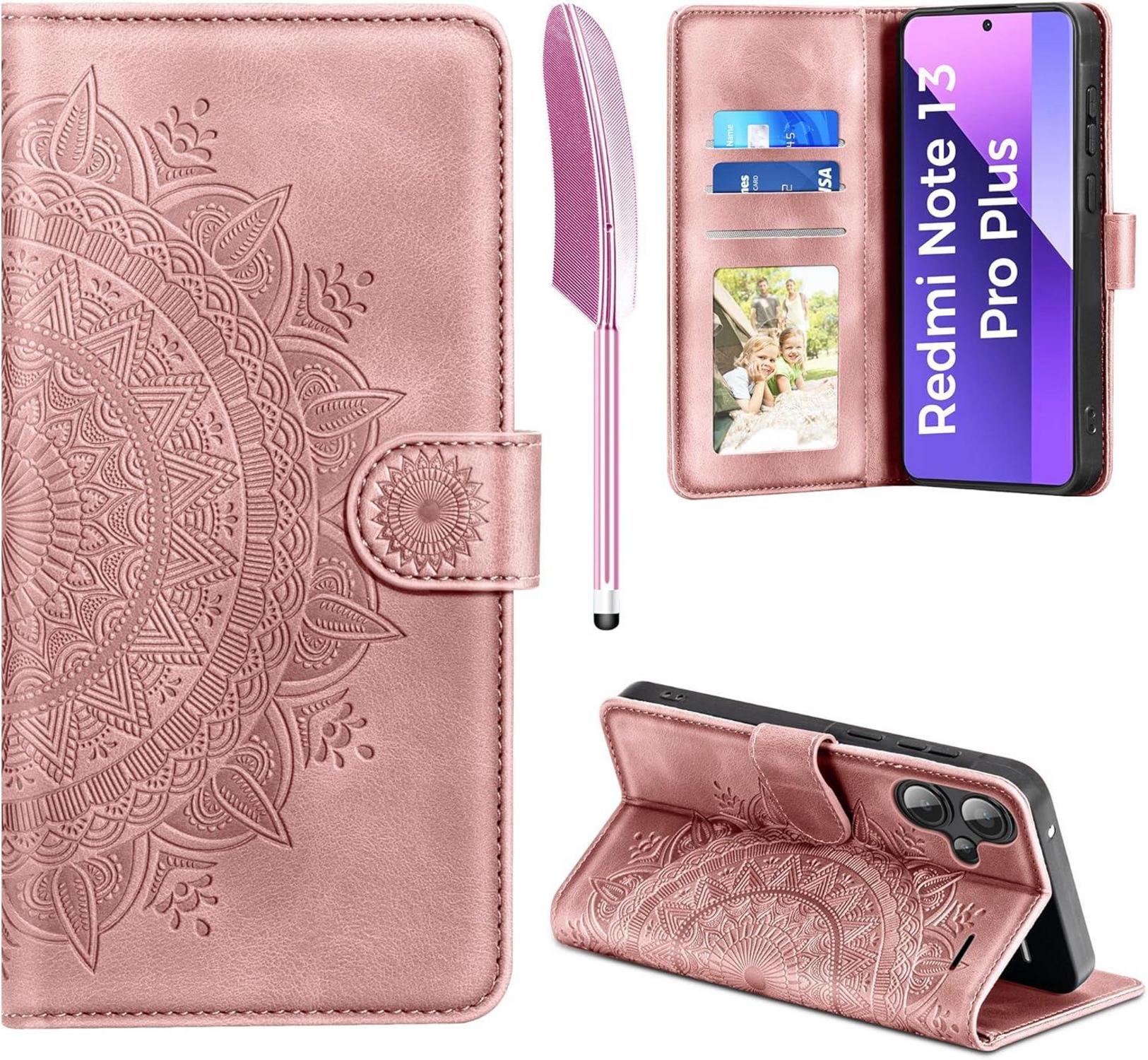 Handyhülle Xiaomi Redmi Note 13 Pro Plus 5G Flip Wallet PU Leder Case