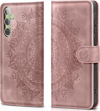 EASDNB Samsung Galaxy A54 5G Leder Flip Wallet Case Rosa