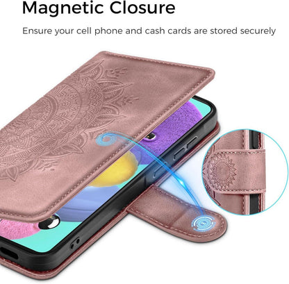 Lederhülle Samsung Galaxy A51 Flip Wallet PU Schutzhülle Rosa