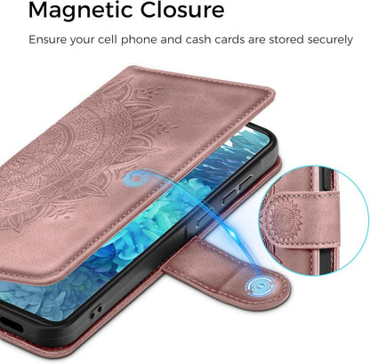 EASDNB Samsung Galaxy S20 FE Leder Flip Wallet Hülle Rosa