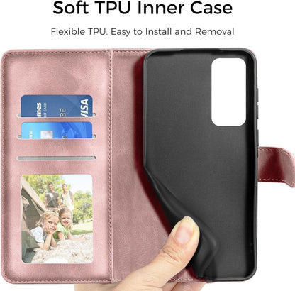 Samsung Galaxy S20 FE Hülle - Flip Wallet Leder Case mit Kartenfach