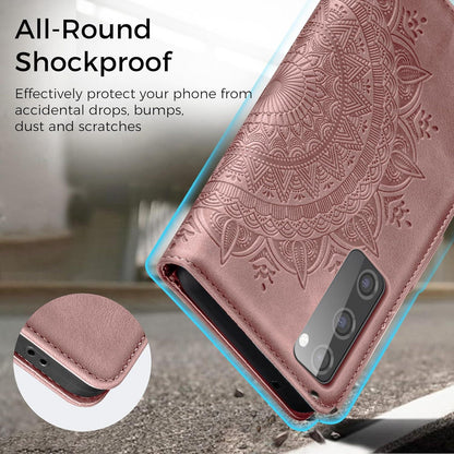 Samsung Galaxy S20 FE Lederhülle Wallet Case Rosa Ständer Magnet