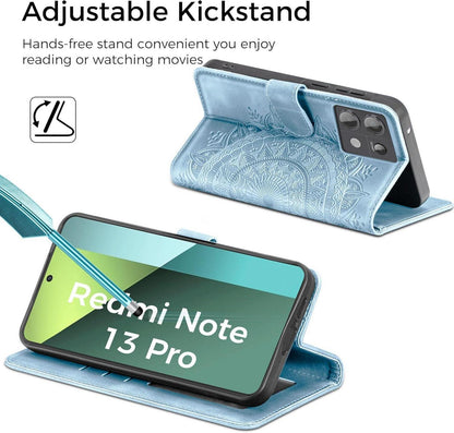 Handyhülle für Xiaomi Redmi Note 13 Pro 5G Flip Wallet PU Leder