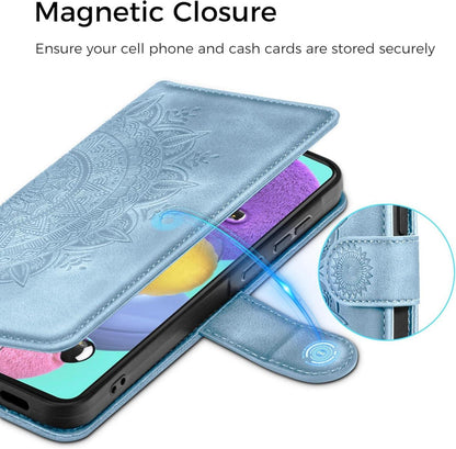 Samsung Galaxy A51 Lederhülle Wallet Case PU Himmelblau