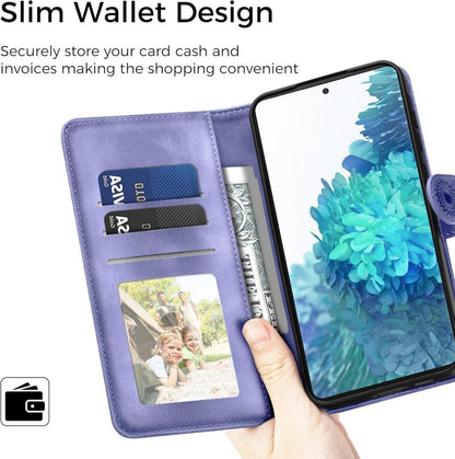 Samsung Galaxy S20 FE Lederhülle: Flip Wallet Case PU