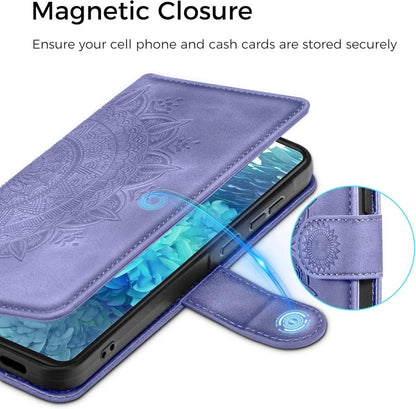 Samsung Galaxy S20 FE Lederhülle Wallet Schutzhülle mit Standfunktion, Lila