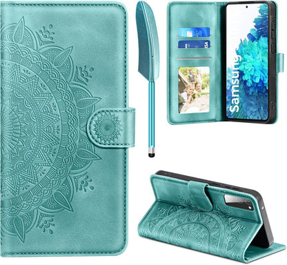 Handyhülle für Samsung Galaxy S20 FE Flip Wallet mit Prägung