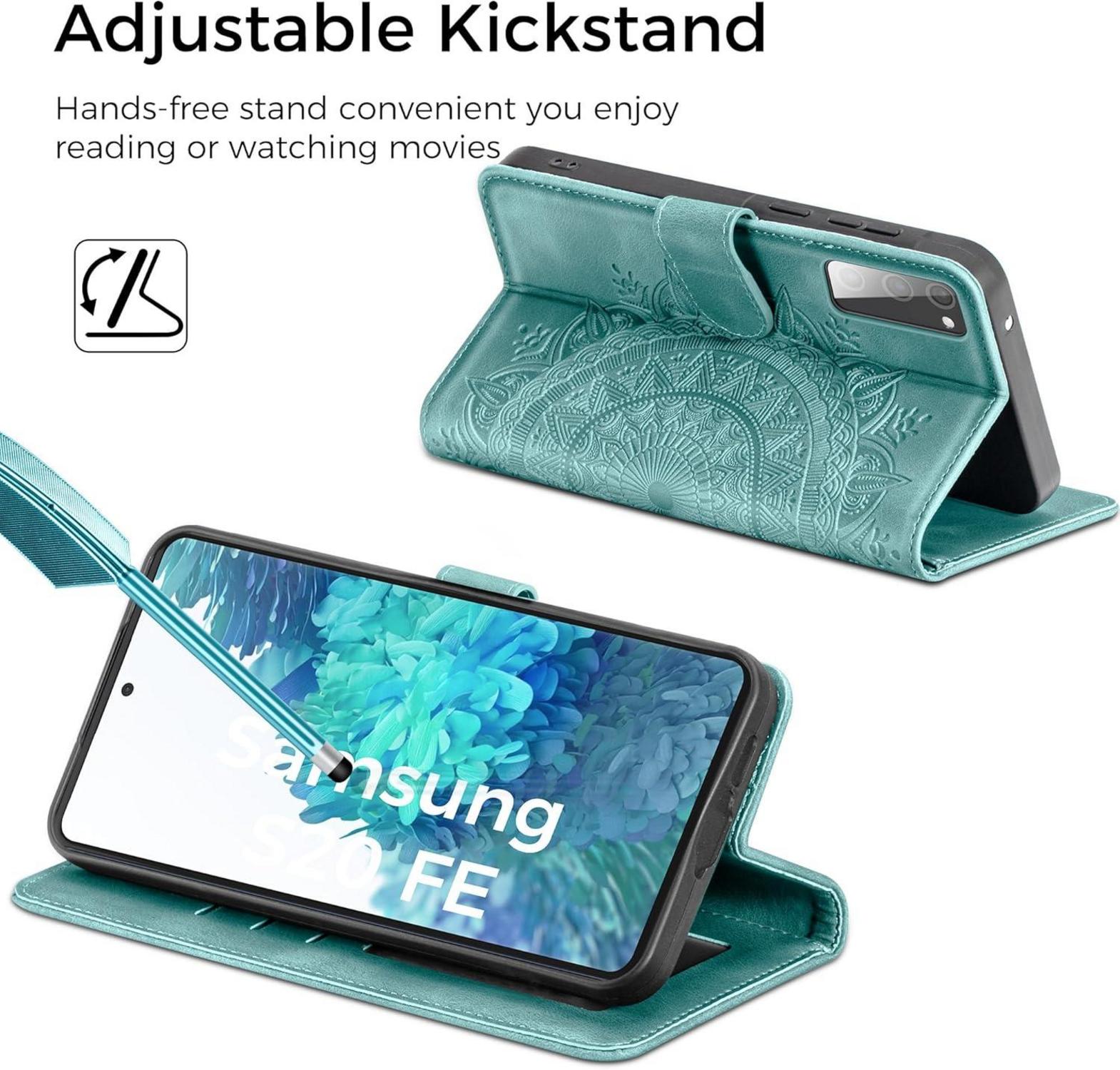 Handyhülle für Samsung Galaxy S20 FE Flip Wallet mit Prägung