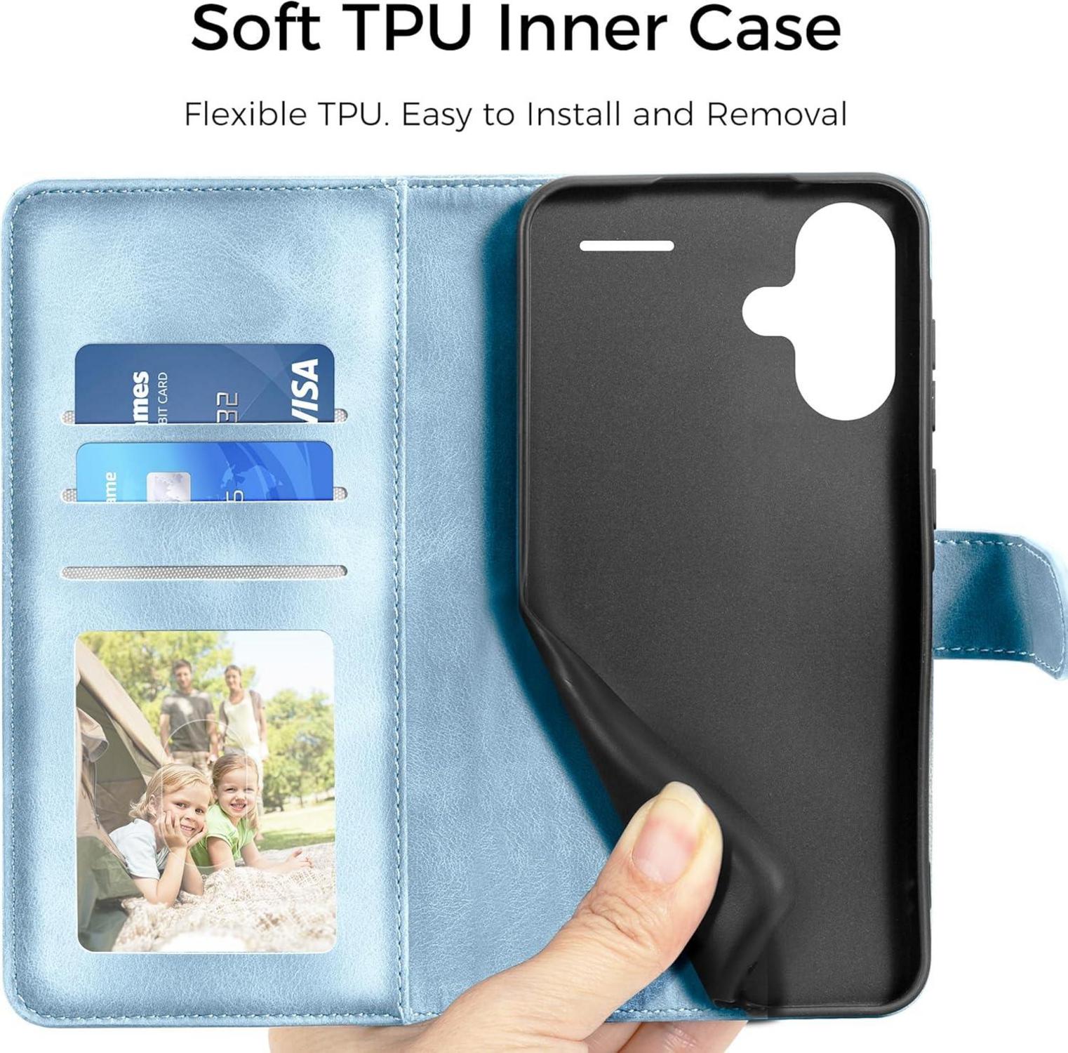 Handyhülle Xiaomi Redmi Note 13 Pro Plus 5G Flip Wallet Himmelblau