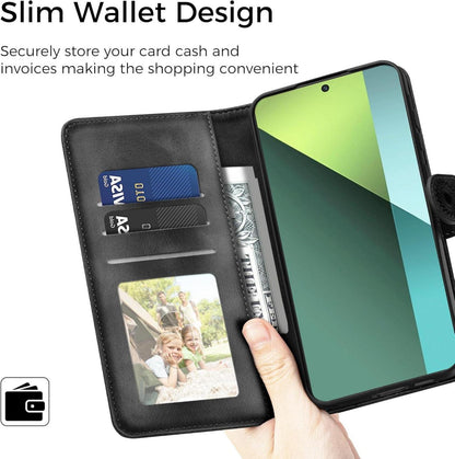 Handyhülle Xiaomi Redmi Note 13 Pro 5G Flip Wallet PU Leder