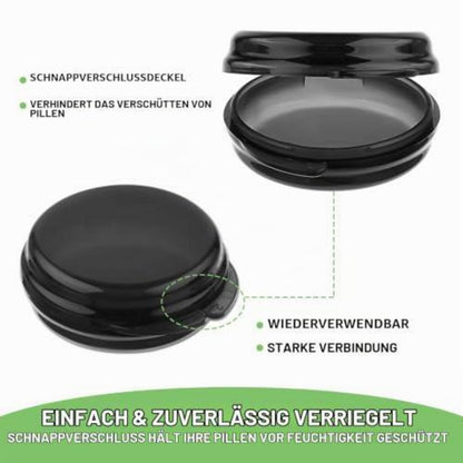 Tragbare Pillendose 3er-Set | Mini Tabletten Organizer für Reisen