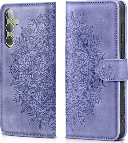 EASDNB Samsung Galaxy A54 5G Lederhülle Flip Wallet Case Lila