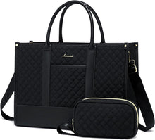 Wasserdichte Laptoptasche Damen 15,6 Zoll Schwarz
