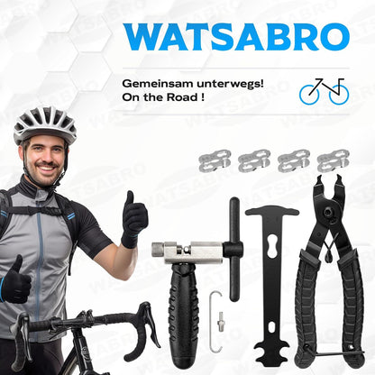 Fahrrad Kettennieter Set Nieten Zange Reparatur Werkzeug 6-12 Fach