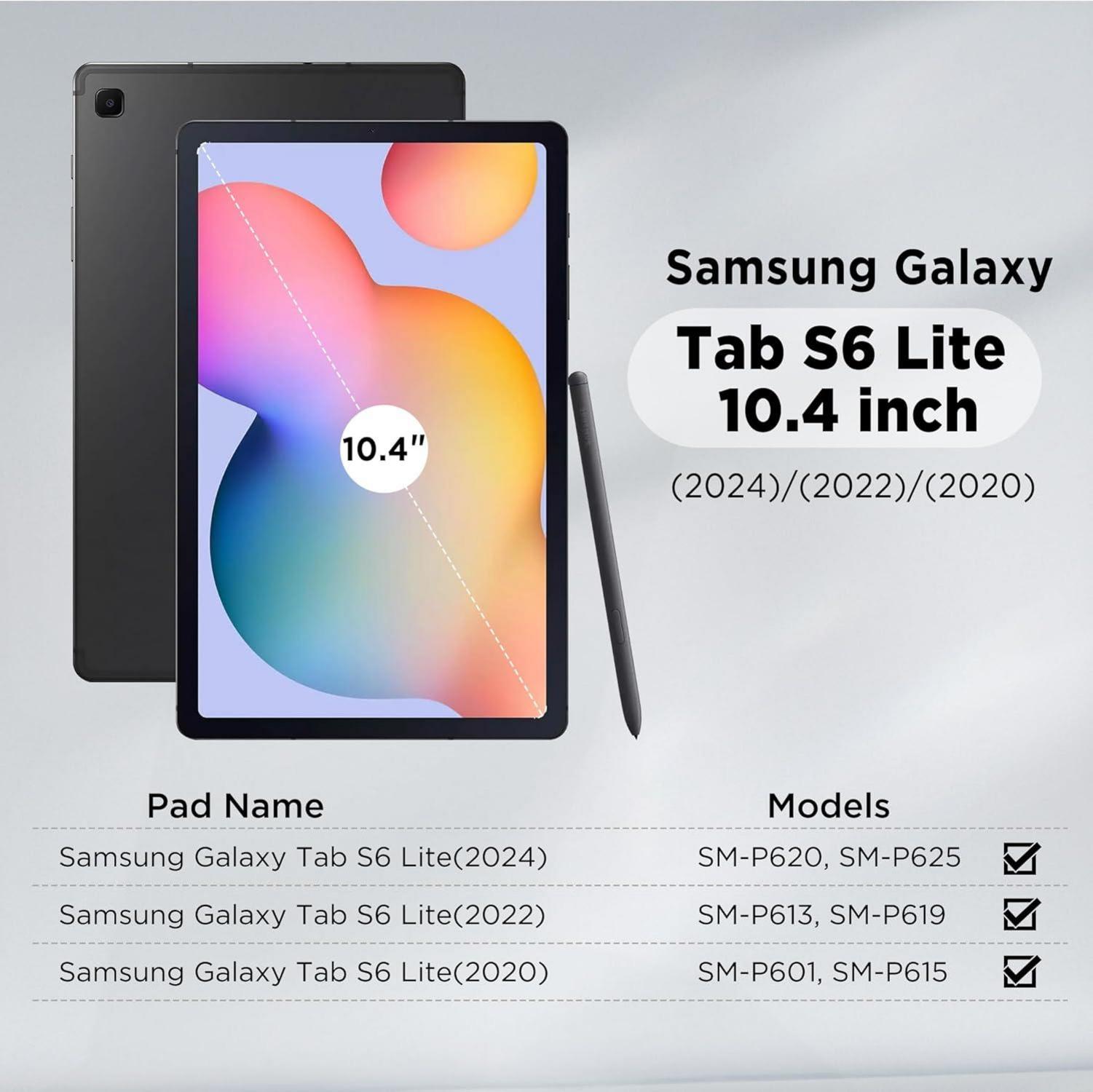 EasyAcc Samsung Galaxy Tab S6 Lite 10,4 Zoll Hülle - Dünn