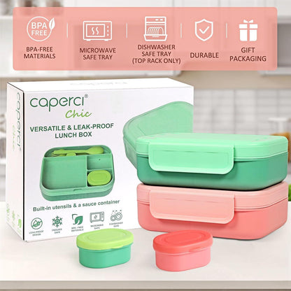 CAPERCI Brotdose Kinder 1400ml Lunchbox Bento Box