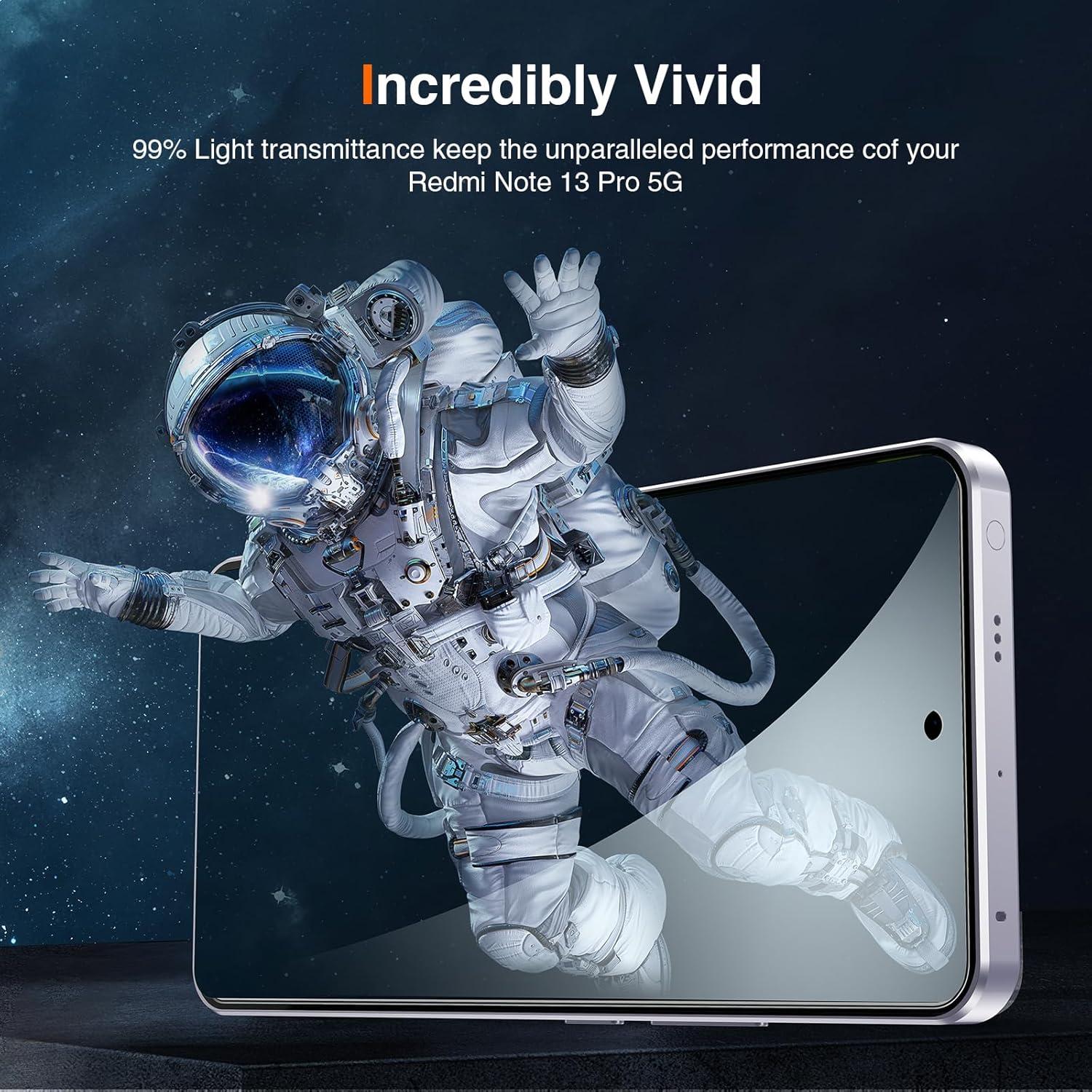 Schutzfolie Panzerglas Xiaomi Redmi Note 13 Pro 5G 9H Displayschutz 3x