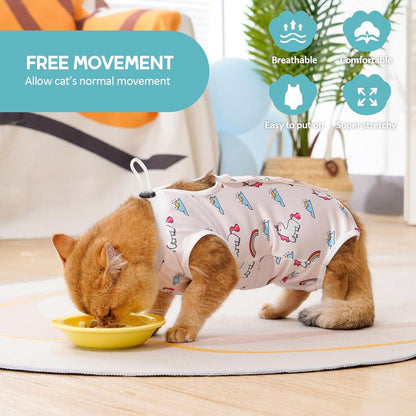 Katzenbody postoperative Erholungsanzug Modal -L-Unicorn L