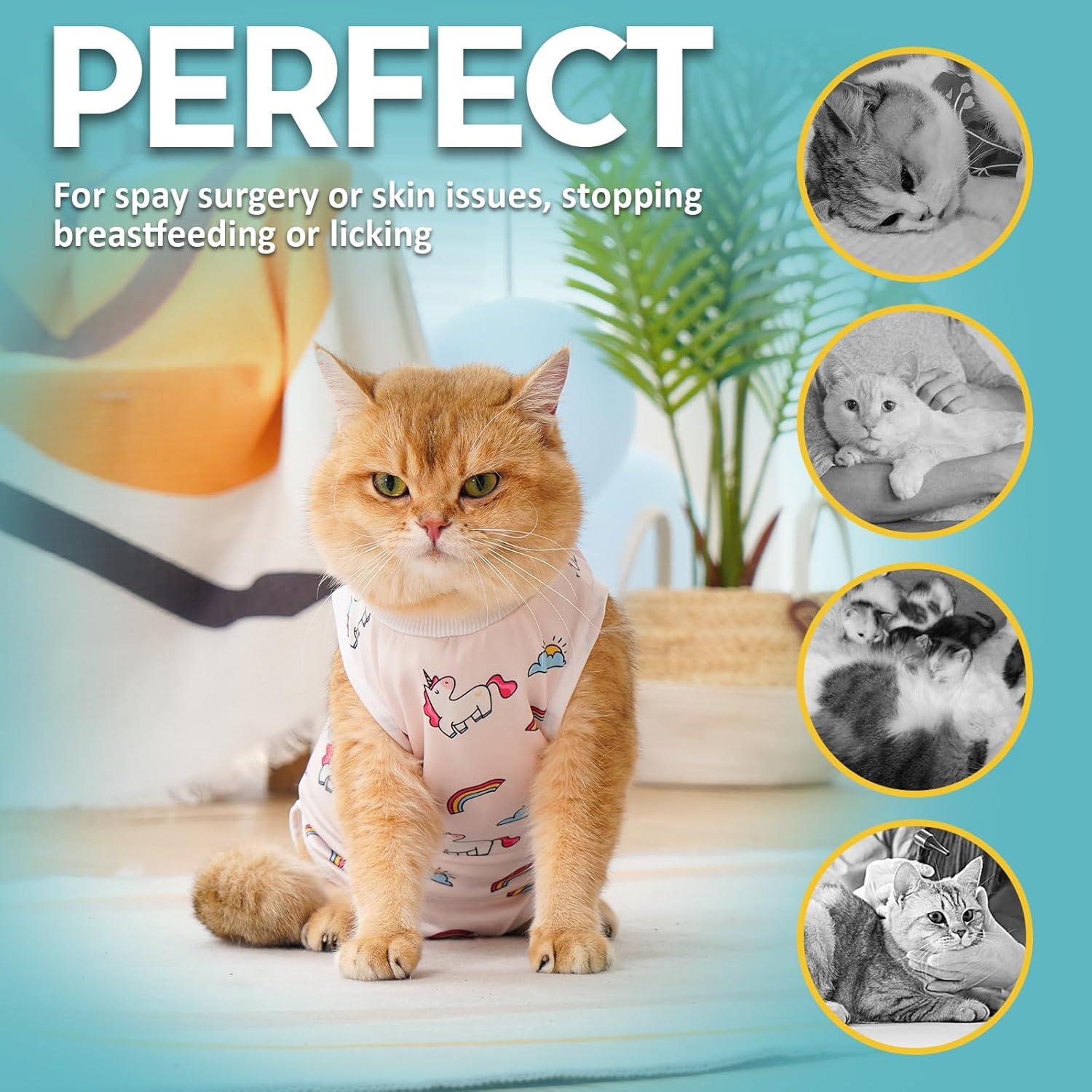 Katzenbody Modal Erholungsanzug Kastration Suit Entwöhnung L Unicorn