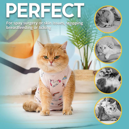 Katzenbody Modal Erholungsanzug Kastration Suit Entwöhnung L Unicorn