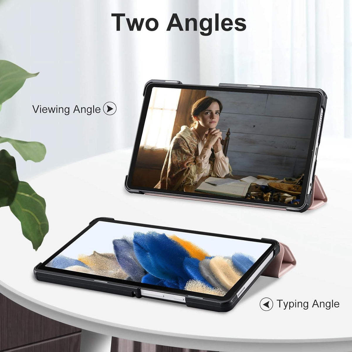 Schutzhülle Samsung Galaxy Tab A9 2023 8,7 Zoll PU-Leder Dreifach