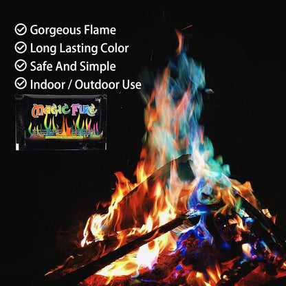 Herefun Buntes Feuerpulver 10g x 20 Magic Fire Pulver Set