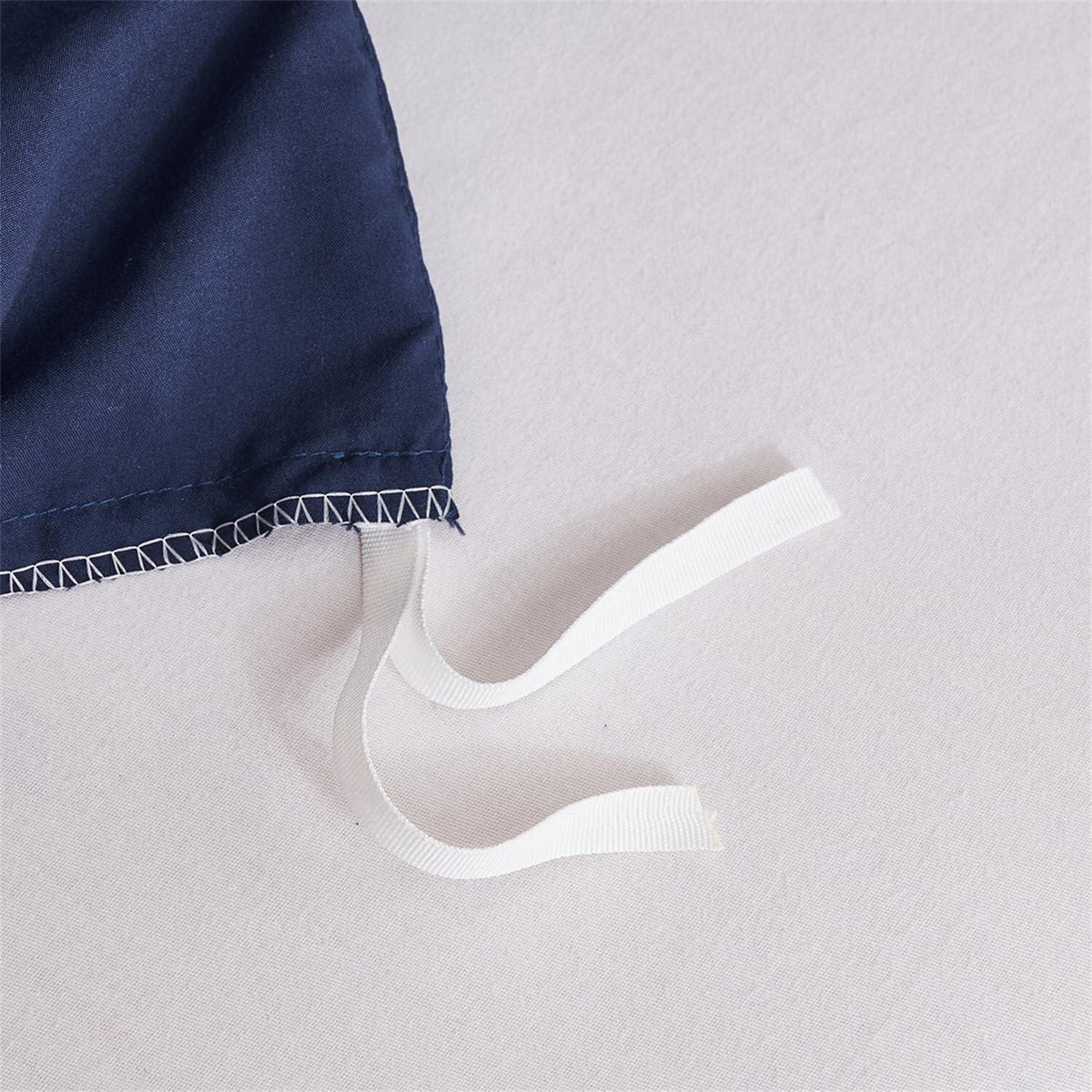 3-teiliges Bettwäsche-Set 220x240 Baumwolle Marineblau