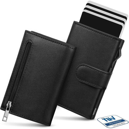 Herren Geldbörse RFID Kartenetui Slim Wallet Große Kapazität