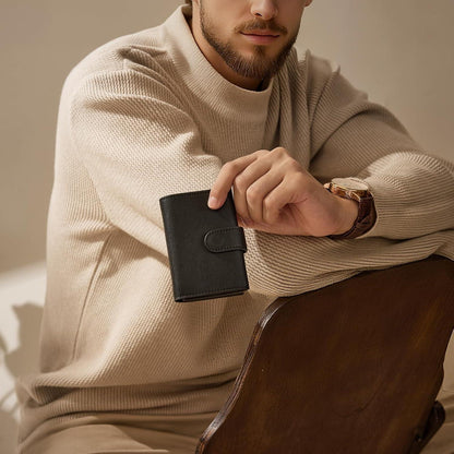 Herren Geldbörse RFID Kartenetui Slim Wallet Große Kapazität