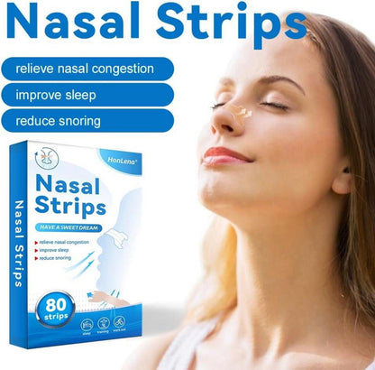 Nasenpflaster 80 Stück Schnarchen Anti Allergien Atemwege