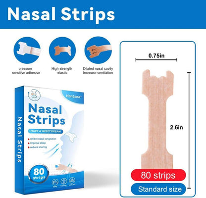Nasenpflaster Anti Schnarchen 80 Stück für Sport Schlaf